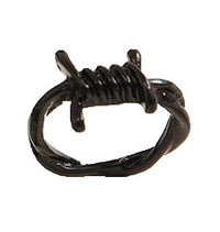 Black Barbed Wire Ring