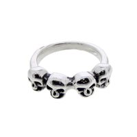 4 Skulls Ring