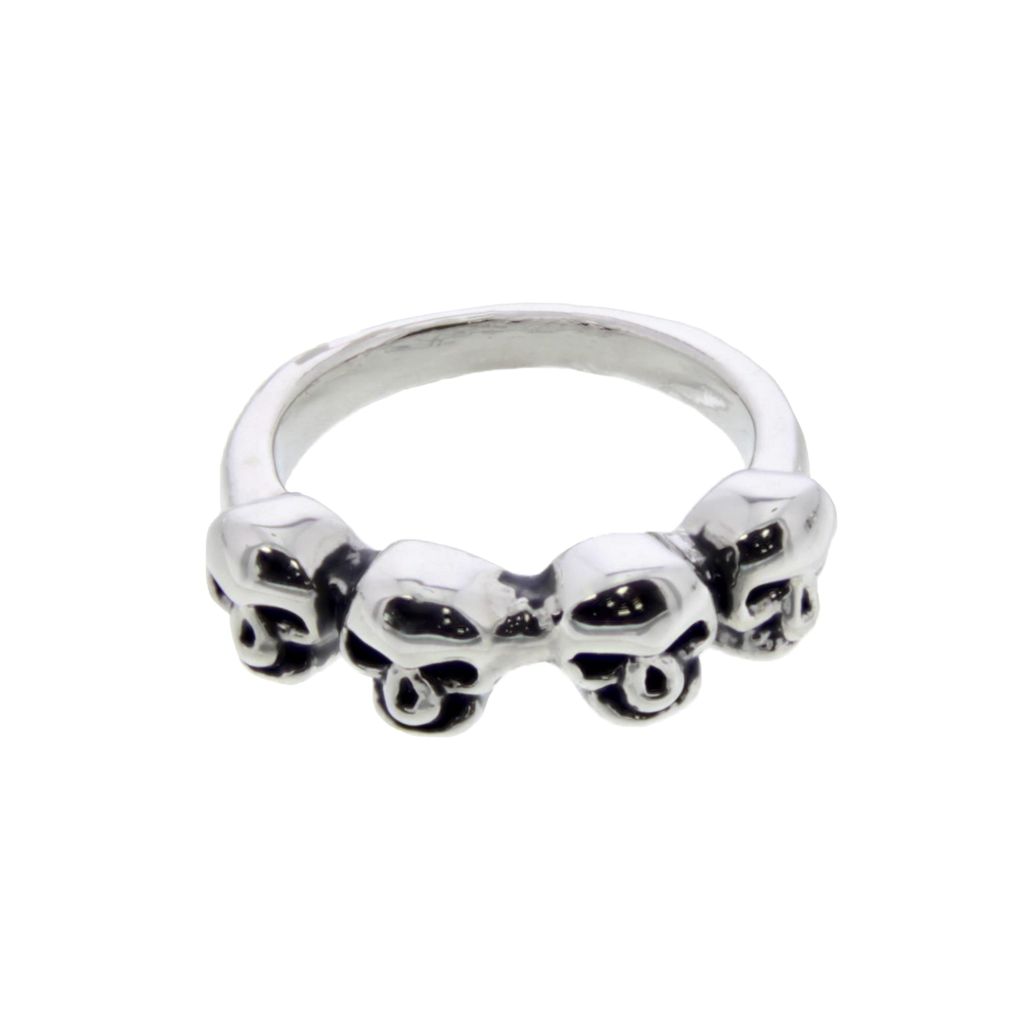 4 Skulls Ring