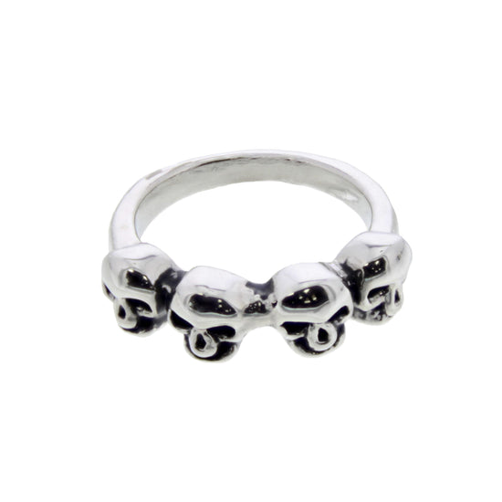 4 Skulls Ring