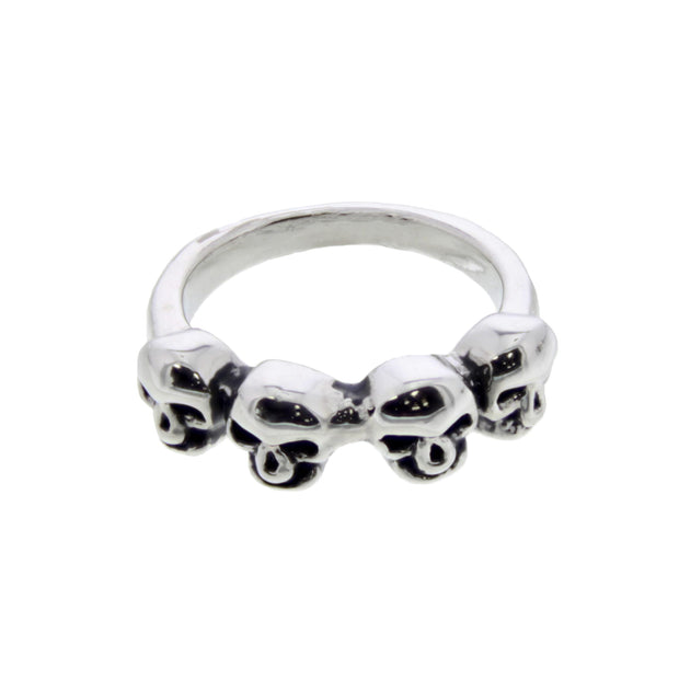 4 Skulls Ring