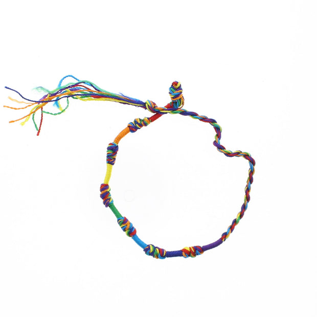 Rainbow Braided Bracelets