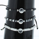 Card of 12 Assorted Yin Yang Beaded Bracelets