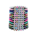 Card of 12 Assorted Colourful SMILE Friendship Bracelets