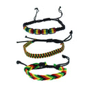 Assorted Rasta Braided Bracelets