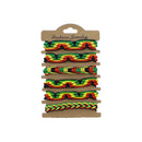 Assorted Rasta Braided Bracelets