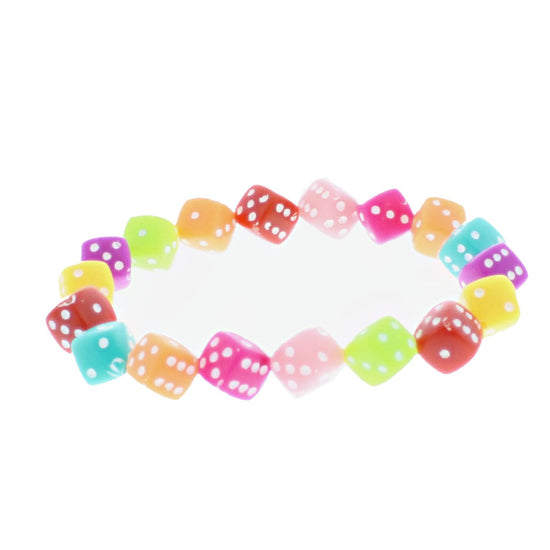 Multicolour Dice Bracelet