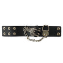 Chained Skeleton Hand PU Bracelet