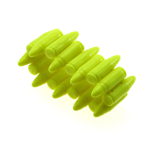 Plastic Neon Bullet Bracelet