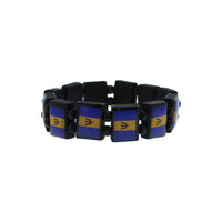 Barbados Flag Wooden Bracelet