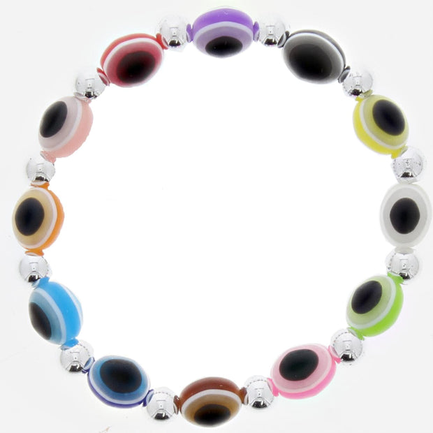 Multicoloured Evil Eye Bracelet