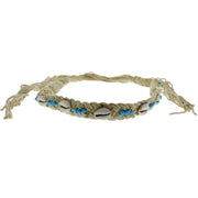 Seashell & Blue Beaded Belt