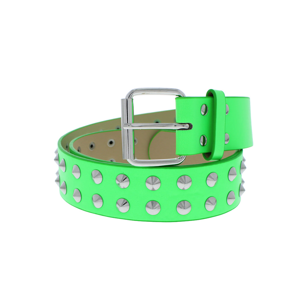 2 Row Conical PU Studded Belt
