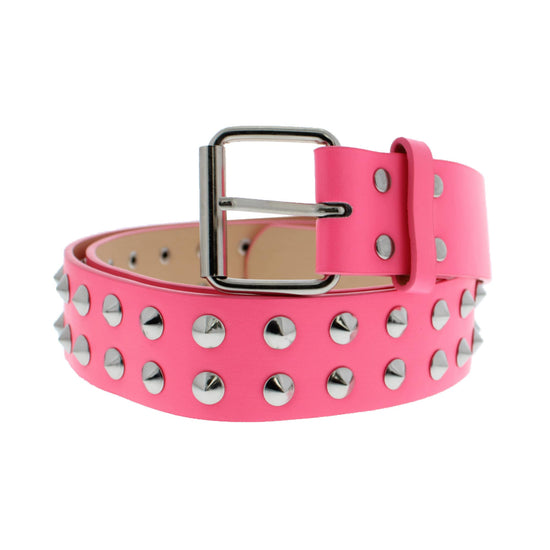 2 Row Conical PU Studded Belt