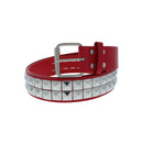 2 Row Pyramid PU Studded Belt