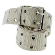 Canvas Webbing Belt with 2 Row Eyelets