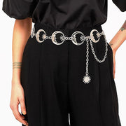 Moon & Star Charm Chain Belt