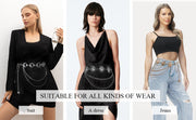 Sun Charm Triple Chain Belt
