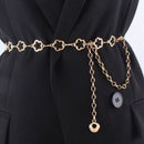 Flower Charm Chain Belt