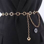 Flower Charm Chain Belt