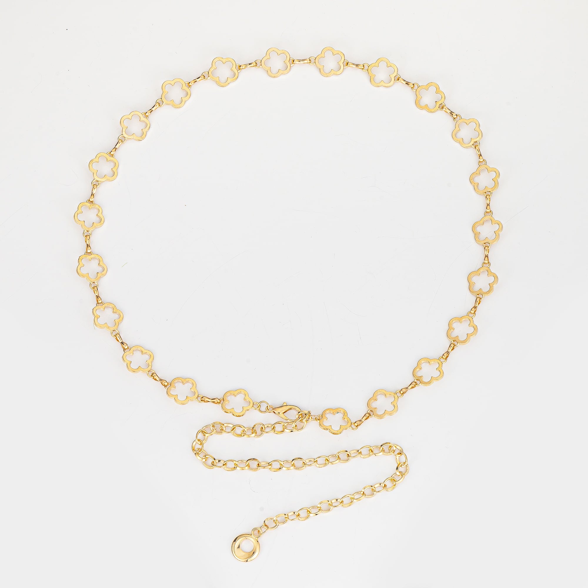 Flower Charm Chain Belt