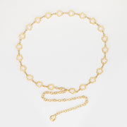 Flower Charm Chain Belt