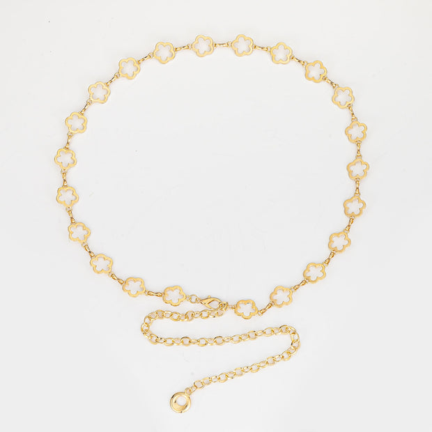 Flower Charm Chain Belt
