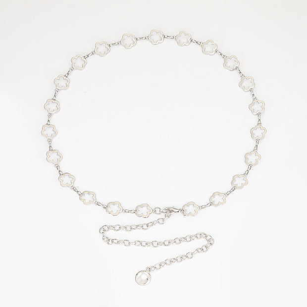 Flower Charm Chain Belt