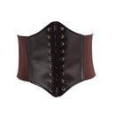 Arched Elasticated Waist Lace Up Corset Belt