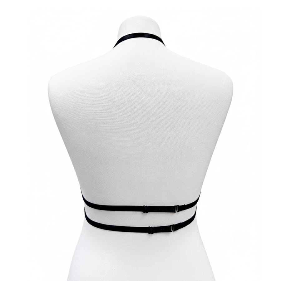 Adjustable Black Body PU leather Brace