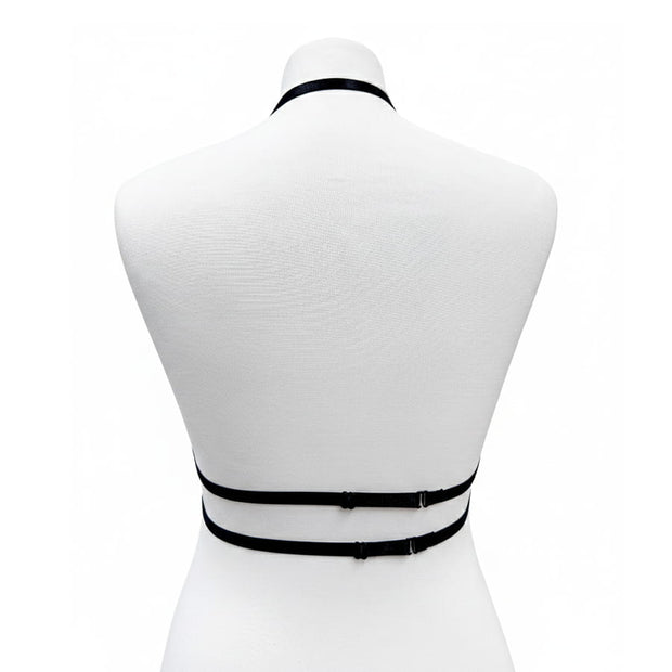 Adjustable Black Body PU leather Brace