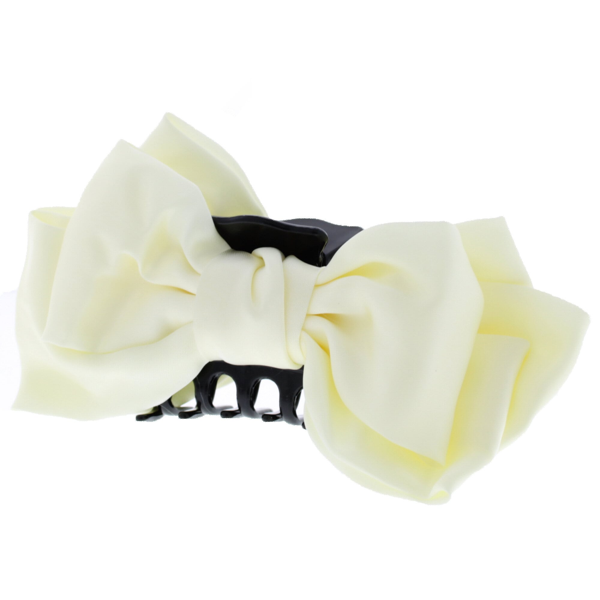 Double Sided Satin Bow Hair Clamp