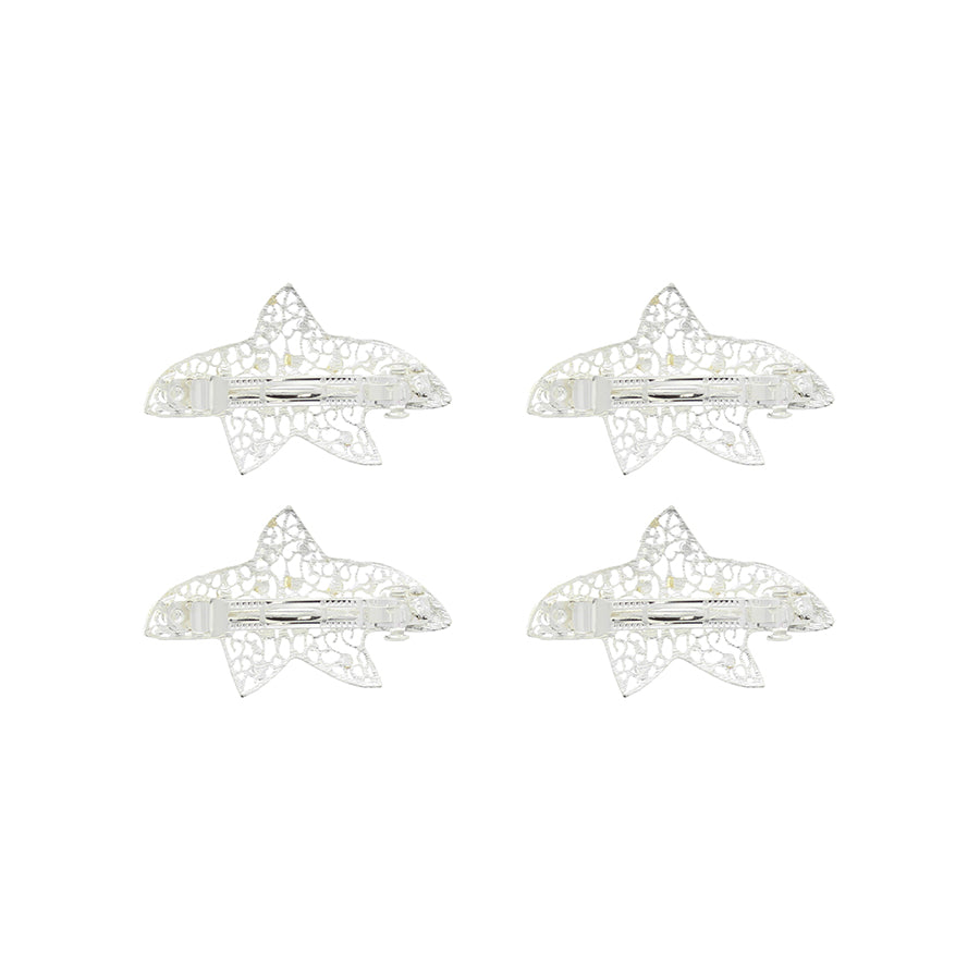Assorted Mini Starfish Rhinestone Barrettes Hair Clips