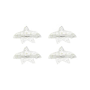 Assorted Mini Starfish Rhinestone Barrettes Hair Clips