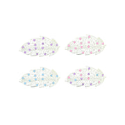 Assorted Colour Rhinestones Leaf Design Hair Barrettes Clips