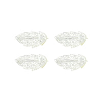Assorted Colour Rhinestones Leaf Design Hair Barrettes Clips