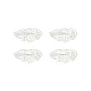 Assorted Colour Rhinestones Leaf Design Hair Barrettes Clips