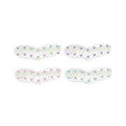 Silver Filigree Rhinestone Heart Hair Clips