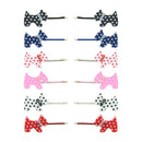 Scottie Dog Hair Grips Polka Dot