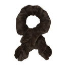Warm Velvet Loop Scarf with Pull-Through Design