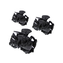 8cm Black/Black Stone Bow Hair Claw Clips