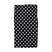 Black Polka Dot Print Snood/ Scarf - Lightweight Neck Warmer