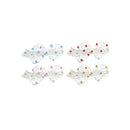 Assorted Rhinestone Bow Barrettes
