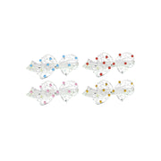 Assorted Rhinestone Bow Barrettes