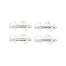 Assorted Rhinestone Bow Barrettes
