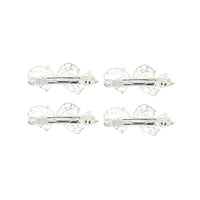 Assorted Rhinestone Bow Barrettes