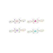 Butterfly Rhinestone Filigree Barrettes Hair Clips