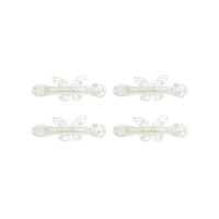 Butterfly Rhinestone Filigree Barrettes Hair Clips
