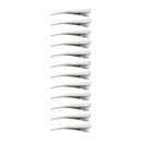 Metal Long Beak Curved Grip Salon Hair Clips