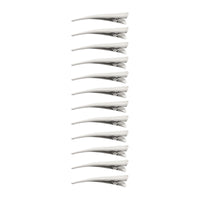 Metal Long Beak Curved Grip Salon Hair Clips